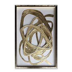 WILD SOUL ΠΙΝΑΚΑΣ ΔΙΑΚΟΣΜΗΣΗΣ 60x90x4cm MDF ΧΡΥΣΟ ΛΕΥΚΟ ΓΥΑΛΙ ΧΡΥΣΟ