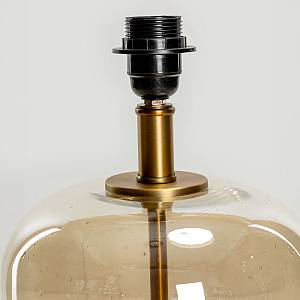 BEXLEY ΦΩΤΙΣΤΙΚΟ ΕΠΙΤΡΑΠΕΖΙΟ 43x43x79cm ΓΥΑΛΙ ΜΕΛΙ ΧΡΥΣΟ ΛΙΝΟ ΜΠΕΖ