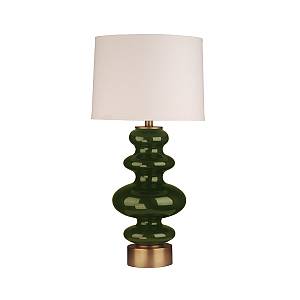 WHITLEY ΦΩΤΙΣΤΙΚΟ ΕΠΙΤΡΑΠΕΖΙΟ 38x38x75cm ΓΥΑΛΙ ΠΡΑΣΙΝΟ ΧΡΥΣΟ ΛΙΝΟ ΛΕΥΚΟ