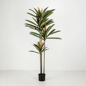 EDGE IRON ΔΕΝΤΡΟ ΤΕΧΝΗΤΟ ΣΕ ΓΛΑΣΤΡΑ 180cm PVC ΠΡΑΣΙΝΟ ΜΑΥΡΟ ΤΣΙΜΕΝΤΟ