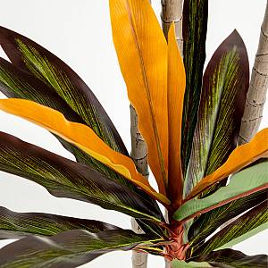 EDGE IRON ΔΕΝΤΡΟ ΤΕΧΝΗΤΟ ΣΕ ΓΛΑΣΤΡΑ 180cm PVC ΠΡΑΣΙΝΟ ΜΑΥΡΟ ΤΣΙΜΕΝΤΟ