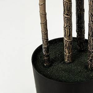 EDGE IRON ΔΕΝΤΡΟ ΤΕΧΝΗΤΟ ΣΕ ΓΛΑΣΤΡΑ 180cm PVC ΠΡΑΣΙΝΟ ΜΑΥΡΟ ΤΣΙΜΕΝΤΟ