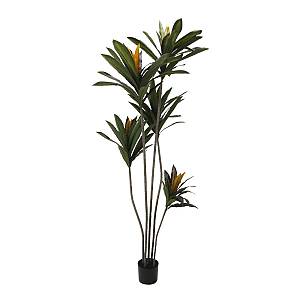 EDGE IRON ΔΕΝΤΡΟ ΤΕΧΝΗΤΟ ΣΕ ΓΛΑΣΤΡΑ 200cm PVC ΠΡΑΣΙΝΟ ΜΑΥΡΟ ΤΣΙΜΕΝΤΟ