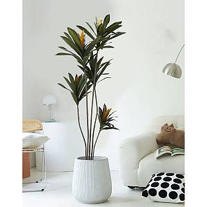 EDGE IRON ΔΕΝΤΡΟ ΤΕΧΝΗΤΟ ΣΕ ΓΛΑΣΤΡΑ 200cm PVC ΠΡΑΣΙΝΟ ΜΑΥΡΟ ΤΣΙΜΕΝΤΟ