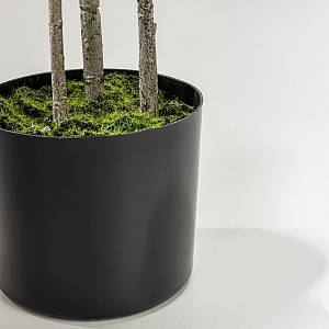 FATSIA ΔΕΝΤΡΟ ΤΕΧΝΗΤΟ ΣΕ ΓΛΑΣΤΡΑ 110cm ΥΦΑΣΜΑ ΠΡΑΣΙΝΟ PVC