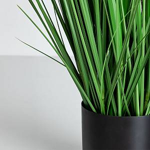 OAT GRASS ΦΥΤΟ ΤΕΧΝΗΤΟ ΣΕ ΓΛΑΣΤΡΑ 120cm PVC ΠΡΑΣΙΝΟ
