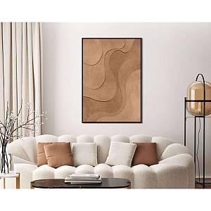 OASIS REFUGE ΠΙΝΑΚΑΣ ΔΙΑΚΟΣΜΗΣΗΣ 80x120x4cm MDF TERRACOTTA PVC ΦΥΛΛΟ ΚΑΦΕ