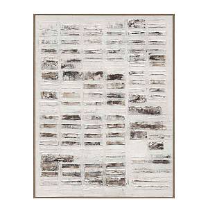 ELYSIAN ΠΙΝΑΚΑΣ ΔΙΑΚΟΣΜΗΣΗΣ 90x120x5cm ΚΑΜΒΑΣ ΛΕΥΚΟ ΜΠΕΖ ΚΑΦΕ ΓΚΡΙ ΞΥΛΟ ΦΥΣΙΚΟ