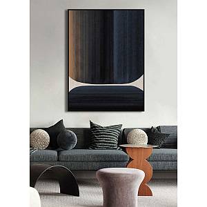 RECONNECT ΠΙΝΑΚΑΣ ΔΙΑΚΟΣΜΗΣΗΣ 90x120x4cm ΚΑΜΒΑΣ ΠΟΛΥΧΡΩΜΟ MDF ΜΑΥΡΟ