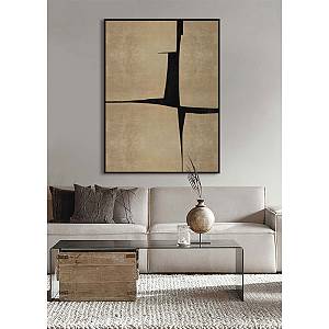 ATTRACTION ΠΙΝΑΚΑΣ ΔΙΑΚΟΣΜΗΣΗΣ 90x120x4cm ΚΑΜΒΑΣ ΧΡΥΣΟ ΜΑΥΡΟ MDF ΜΑΥΡΟ