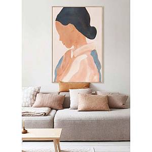 THINKING ΠΙΝΑΚΑΣ ΔΙΑΚΟΣΜΗΣΗΣ 80x120x4cm ΚΑΜΒΑΣ ΠΟΛΥΧΡΩΜΟ MDF ΦΥΣΙΚΟ