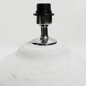 SANTORINI ΦΩΤΙΣΤΙΚΟ ΕΠΙΤΡΑΠΕΖΙΟ 30x30x60cm ΚΕΡΑΜΙΚΟ ΛΕΥΚΟ ΛΙΝΟ ΜΠΕΖ