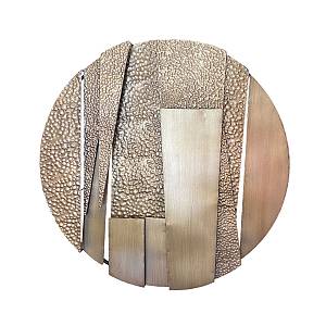 HELIOS ΔΙΑΚΟΣΜΗΤΙΚΟ ΤΟΙΧΟΥ 82x7x82cm ΜΕΤΑΛΛΟ ΧΡΥΣΟ