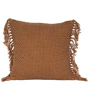 ARNAV ΔΙΑΚΟΣΜΗΤΙΚΟ ΜΑΞΙΛΑΡΙ 45x45cm ΥΦΑΣΜΑ CARAMEL POLYESTER