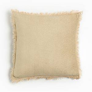 RASUL ΔΙΑΚΟΣΜΗΤΙΚΟ ΜΑΞΙΛΑΡΙ 45x45cm ΥΦΑΣΜΑ ΜΠΕΖ POLYESTER