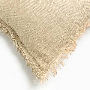 RASUL ΔΙΑΚΟΣΜΗΤΙΚΟ ΜΑΞΙΛΑΡΙ 45x45cm ΥΦΑΣΜΑ ΜΠΕΖ POLYESTER