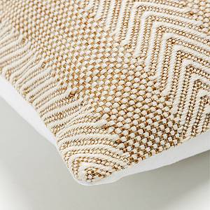 KUNAL ΔΙΑΚΟΣΜΗΤΙΚΟ ΜΑΞΙΛΑΡΙ ΕΞΩΤΕΡΙΚΟΥ ΧΩΡΟΥ 45x45cm ΥΦΑΣΜΑ ΜΠΕΖ POLYESTER