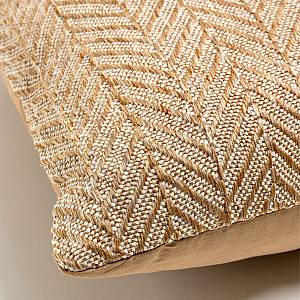 IKAN ΔΙΑΚΟΣΜΗΤΙΚΟ ΜΑΞΙΛΑΡΙ ΕΞΩΤΕΡΙΚΟΥ ΧΩΡΟΥ 45x45cm ΥΦΑΣΜΑ CARAMEL POLYESTER