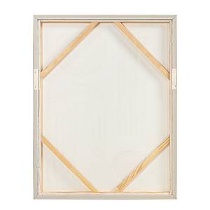 CURVA 1 ΠΙΝΑΚΑΣ ΔΙΑΚΟΣΜΗΤΙΚΟΣ ΜΕ ΚΟΡΝΙΖΑ 70x90x3.8cm ΚΑΜΒΑΣ BEIGE BEIGE ΞΥΛΟ ΦΥΣΙΚΟ