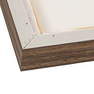 CURVA 2 ΠΙΝΑΚΑΣ ΔΙΑΚΟΣΜΗΤΙΚΟΣ ΜΕ ΚΟΡΝΙΖΑ 70x90x3.8cm ΚΑΜΒΑΣ BEIGE BEIGE ΞΥΛΟ ΦΥΣΙΚΟ