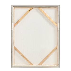 CURVA 2 ΠΙΝΑΚΑΣ ΔΙΑΚΟΣΜΗΤΙΚΟΣ ΜΕ ΚΟΡΝΙΖΑ 70x90x3.8cm ΚΑΜΒΑΣ BEIGE BEIGE ΞΥΛΟ ΦΥΣΙΚΟ