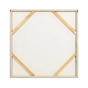 LA ROCCIA II ΠΙΝΑΚΑΣ ΔΙΑΚΟΣΜΗΤΙΚΟΣ ΜΕ ΚΟΡΝΙΖΑ 80x80x3.8cm ΚΑΜΒΑΣ ΚΑΦΕ BEIGE ΞΥΛΟ ΦΥΣΙΚΟ