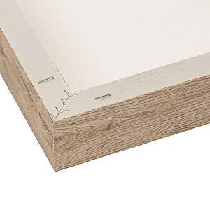 LIGHT MOUNT B ΠΙΝΑΚΑΣ ΔΙΑΚΟΣΜΗΤΙΚΟΣ ΜΕ ΚΟΡΝΙΖΑ 80x80x3.8cm ΚΑΜΒΑΣ BEIGE BEIGE ΞΥΛΟ ΦΥΣΙΚΟ