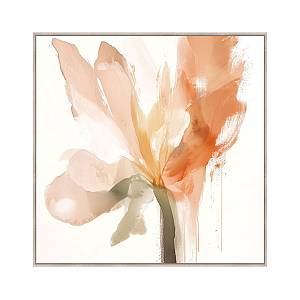 CALANDIUM.A ΠΙΝΑΚΑΣ ΔΙΑΚΟΣΜΗΤΙΚΟΣ ΜΕ ΚΟΡΝΙΖΑ 80x80x4cm ΚΑΜΒΑΣ BEIGE ΠΟΛΥΧΡΩΜΟ ΞΥΛΟ ΦΥΣΙΚΟ