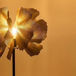 BLOSSOM ΦΩΤΙΣΤΙΚΟ ΕΠΙΔΑΠΕΔΙΟ 49x49x149cm ΜΕΤΑΛΛΟ BROWN GOLD ΜΑΥΡΟ