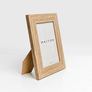 LITHOS ΚΟΡΝΙΖΑ 18.6x1.5x23.7cm POLYRESIN BEIGE ΣΚΟΥΡΟ ΓΥΑΛΙ