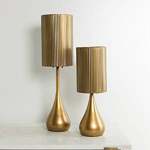 STALA ΦΩΤΙΣΤΙΚΟ ΕΠΙΤΡΑΠΕΖΙΟ 18x18x53.5cm ΜΕΤΑΛΛΟ BROWN GOLD