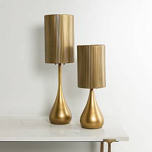 STALA ΦΩΤΙΣΤΙΚΟ ΕΠΙΤΡΑΠΕΖΙΟ 20x20x73.5cm ΜΕΤΑΛΛΟ BROWN GOLD