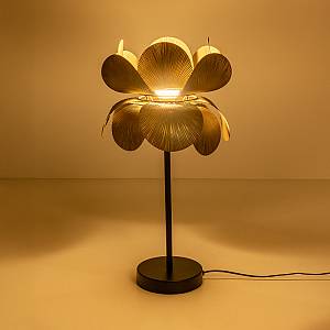 BLOSSOM ΦΩΤΙΣΤΙΚΟ ΕΠΙΤΡΑΠΕΖΙΟ 26x26x55cm ΜΕΤΑΛΛΟ BROWN GOLD