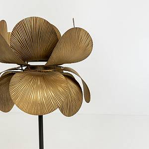 BLOSSOM ΦΩΤΙΣΤΙΚΟ ΕΠΙΤΡΑΠΕΖΙΟ 26x26x55cm ΜΕΤΑΛΛΟ BROWN GOLD