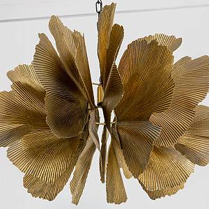 BLOSSOM ΦΩΤΙΣΤΙΚΟ ΚΡΕΜΑΣΤΟ 71x71x50cm ΜΕΤΑΛΛΟ BROWN GOLD