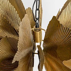 BLOSSOM ΦΩΤΙΣΤΙΚΟ ΚΡΕΜΑΣΤΟ 71x71x50cm ΜΕΤΑΛΛΟ BROWN GOLD