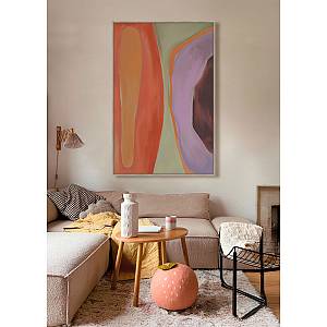 GEO DREAM B ΠΙΝΑΚΑΣ ΔΙΑΚΟΣΜΗΤΙΚΟΣ ΜΕ ΚΟΡΝΙΖΑ 80x120x4cm ΚΑΜΒΑΣ ΠΟΛΥΧΡΩΜΟ ΞΥΛΟ ΦΥΣΙΚΟ