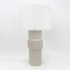 MARO ΦΩΤΙΣΤΙΚΟ ΕΠΙΤΡΑΠΕΖΙΟ 33x3x59cm ΚΕΡΑΜΙΚΟ ΓΚΡΙ ΑΝΟΙΧΤΟ ΛΙΝΟ ΛΕΥΚΟ