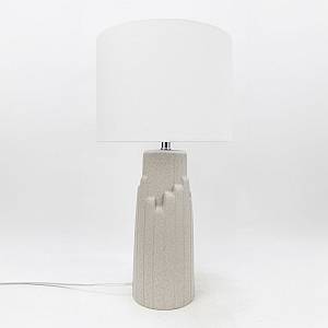 TEKTON ΦΩΤΙΣΤΙΚΟ ΕΠΙΤΡΑΠΕΖΙΟ 25x25x50cm ΚΕΡΑΜΙΚΟ ΓΚΡΙ ΛΙΝΟ ΛΕΥΚΟ