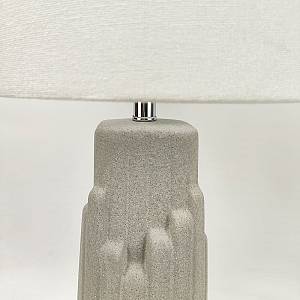 TEKTON ΦΩΤΙΣΤΙΚΟ ΕΠΙΤΡΑΠΕΖΙΟ 25x25x50cm ΚΕΡΑΜΙΚΟ ΓΚΡΙ ΛΙΝΟ ΛΕΥΚΟ