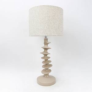 STRIO ΦΩΤΙΣΤΙΚΟ ΕΠΙΤΡΑΠΕΖΙΟ 28x28x61cm RESIN ΜΠΕΖ ΛΙΝΟ ΜΠΕΖ