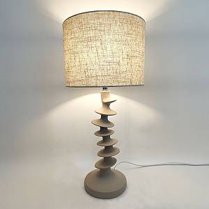 STRIO ΦΩΤΙΣΤΙΚΟ ΕΠΙΤΡΑΠΕΖΙΟ 28x28x61cm RESIN ΜΠΕΖ ΛΙΝΟ ΜΠΕΖ