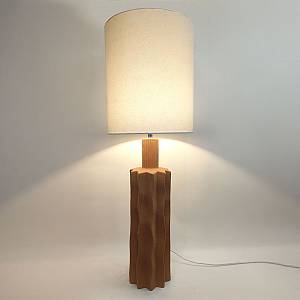 EGLI ΦΩΤΙΣΤΙΚΟ ΕΠΙΤΡΑΠΕΖΙΟ 34x34x100cm ΚΕΡΑΜΙΚΟ TERRACOTTA ΛΙΝΟ ΛΕΥΚΟ