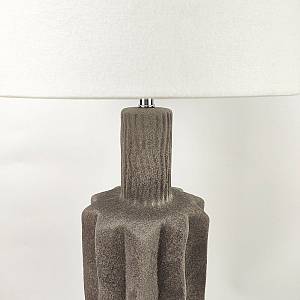 EGLI ΦΩΤΙΣΤΙΚΟ ΕΠΙΤΡΑΠΕΖΙΟ 34x34x100cm ΚΕΡΑΜΙΚΟ ΓΚΡΙ ΣΚΟΥΡΟ ΛΙΝΟ ΛΕΥΚΟ