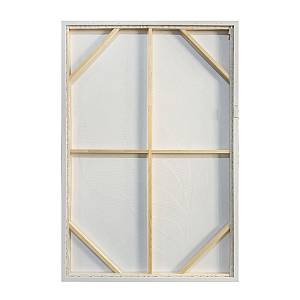 HUSK ΠΙΝΑΚΑΣ ΔΙΑΚΟΣΜΗΤΙΚΟΣ ΜΕ ΚΟΡΝΙΖΑ 82.6x4.3x122.6cm ΚΑΜΒΑΣ ΜΠΕΖ ΛΕΥΚΟ PS