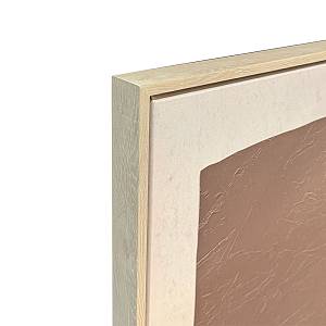 FRACTAL A ΠΙΝΑΚΑΣ ΔΙΑΚΟΣΜΗΤΙΚΟΣ ΜΕ ΚΟΡΝΙΖΑ 82.6x4.3x122.6cm ΚΑΜΒΑΣ ΜΠΕΖ ΚΑΦΕ ΜΑΥΡΟ PS