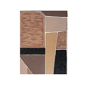 FRACTAL B ΠΙΝΑΚΑΣ ΔΙΑΚΟΣΜΗΤΙΚΟΣ ΜΕ ΚΟΡΝΙΖΑ 82.6x4.3x122.6cm ΚΑΜΒΑΣ ΜΠΕΖ ΚΑΦΕ ΜΑΥΡΟ PS