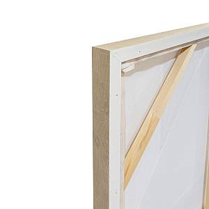 FRACTAL B ΠΙΝΑΚΑΣ ΔΙΑΚΟΣΜΗΤΙΚΟΣ ΜΕ ΚΟΡΝΙΖΑ 82.6x4.3x122.6cm ΚΑΜΒΑΣ ΜΠΕΖ ΚΑΦΕ ΜΑΥΡΟ PS