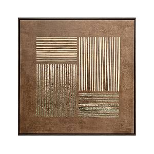 VAILO ΠΙΝΑΚΑΣ ΔΙΑΚΟΣΜΗΤΙΚΟΣ ΜΕ ΚΟΡΝΙΖΑ 82.6x4.3x82.6cm ΚΑΜΒΑΣ ΚΑΦΕ ΜΠΕΖ PS