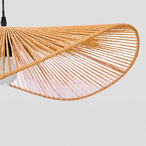 LUMA ΦΩΤΙΣΤΙΚΟ ΟΡΟΦΗΣ 60x20.5cm ΣΧΟΙΝΙ ΚΑΦΕ ΧΑΡΤΙ